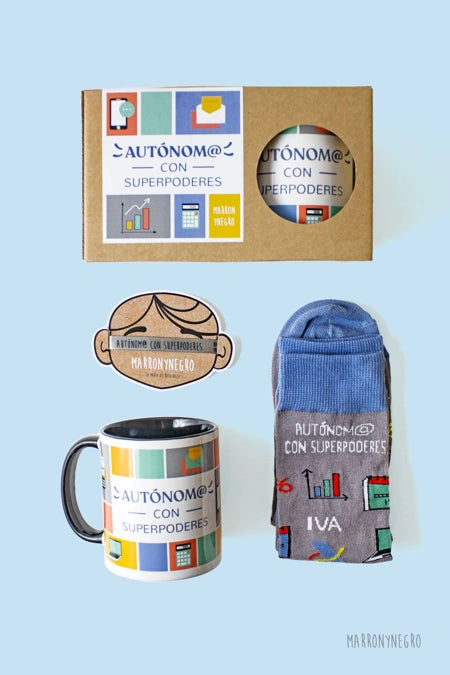 Pack taza Autónomo con superpoderes