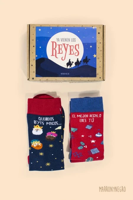 Pack Combo Calcetines "El mejor regalo eres tú" + Reyes Magos