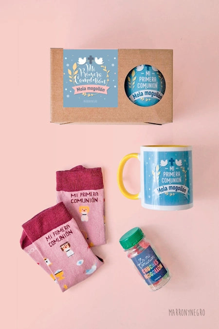 Pack Taza Mi Primera Comunión Rosa