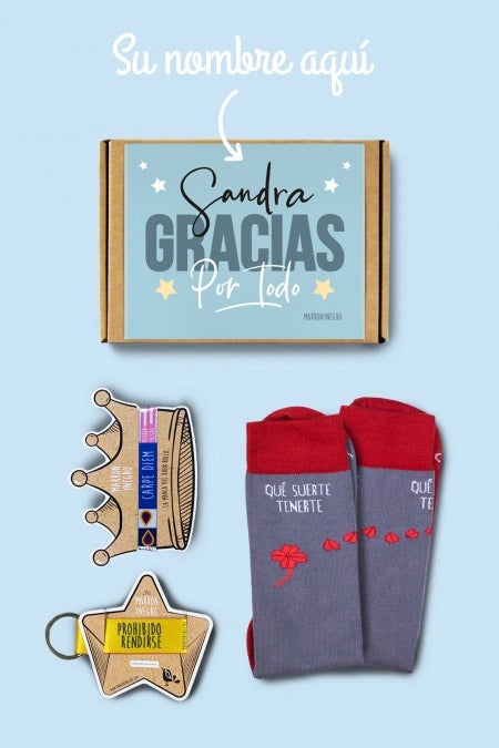 Pack Personalizado Gracias por todo. Qué suerte tenerte