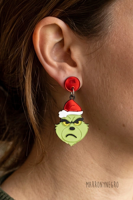 Pendientes Metacrilato Grinch