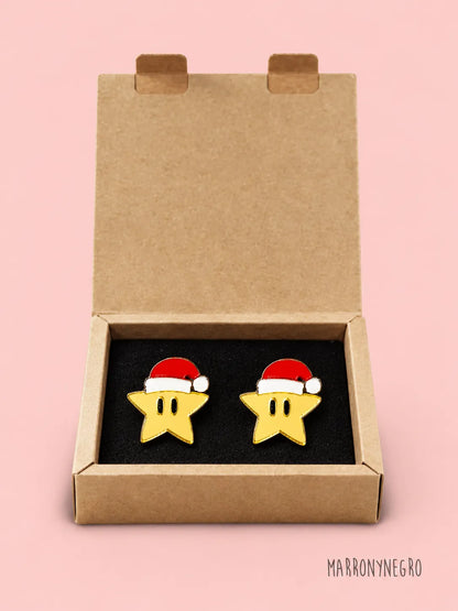 Pendientes Mini Estrella en su caja
