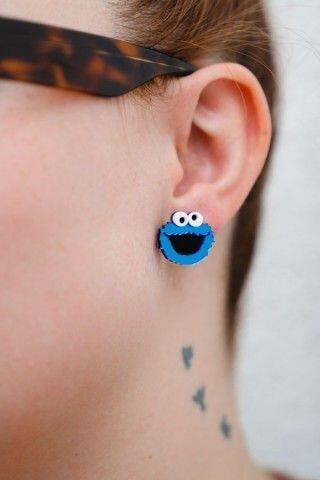 Pendientes mini Monstruo de las Galletas