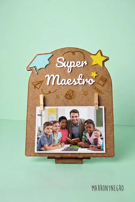 Portafotos Maestro con superpoderes