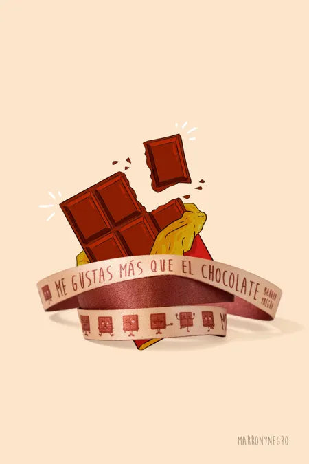 Pulsera Me Gustas Más que el Chocolate