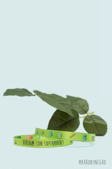 Pulsera Biólog@ con superpoderes