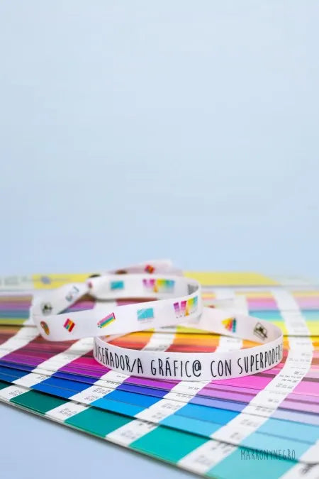 Pulsera Diseñador/a Gráfic@ con superpoderes
