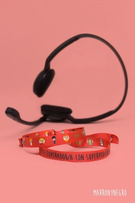 Pulsera Teleoperador/a con superpoderes