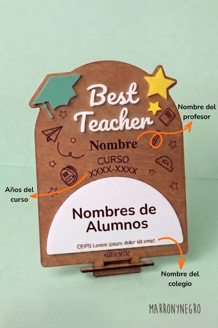 Recuerdo Clase Best Teacher | Personalizado
