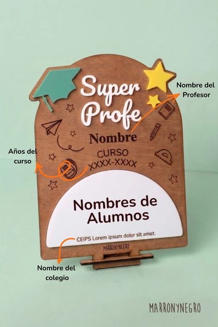 Recuerdo Clase Profe con superpoderes | Personalizado