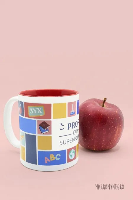 Taza Profe con superpoderes