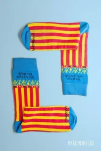 Producto: Calcetines 100×100 Valencià - Marronynegro