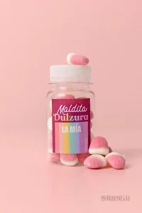 Producto: Pildorero Maldita dulzura la mía - Marronynegro