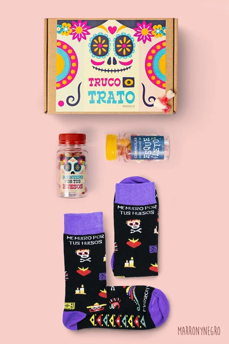 Producto: Pack Chuches Halloween Me muero por tus huesos - Marronynegro