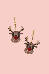 Producto: Pendientes Rodolfo Reno Navidad - Marronynegro