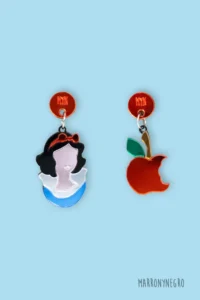 Producto: Pendientes Blancanieves - Marronynegro