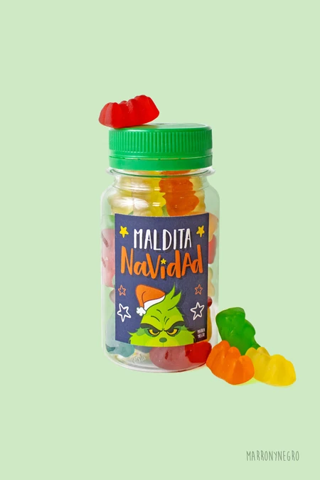 Producto: Pildorero Maldita Navidad - Marronynegro