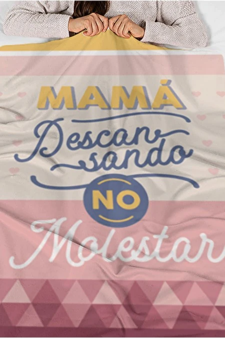 Producto: Manta Mamá Descansando, No Molestar - Marronynegro