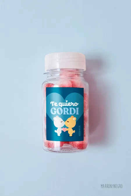 Producto: Pildorero Te Quiero Gordi - Marronynegro