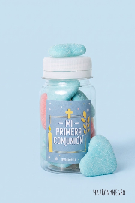 Producto: Pildorero Mi Primera Comunión Niño - Marronynegro
