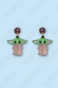 Producto: Pendientes Metacrilato Baby Yoda - Marronynegro