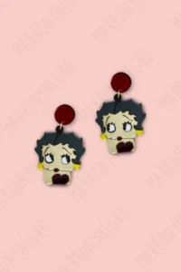 Producto: Pendientes Metacrilato Betty Boop - Marronynegro