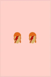 Producto: Pendientes Mini Bowie - Marronynegro