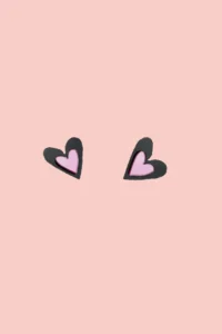 Producto: Pendientes Metacrilato Corazón Negro y Rosa - Marronynegro