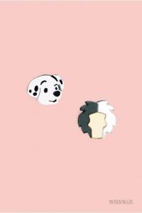 Producto: Pendientes mini Cruella de Vil - Marronynegro