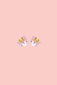 Producto: Pendientes mini pantera rosa - Marronynegro