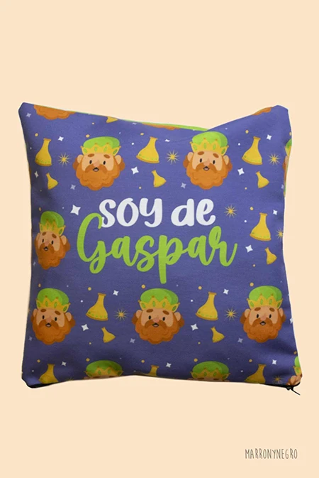 Producto: Cojín Soy de Gaspar - Marronynegro