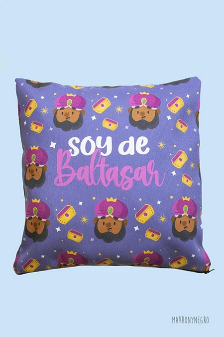 Producto: Cojín Soy de Baltasar - Marronynegro