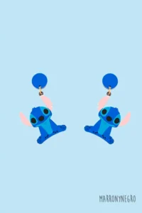 Producto: Pendientes Metacrilato Stich - Marronynegro