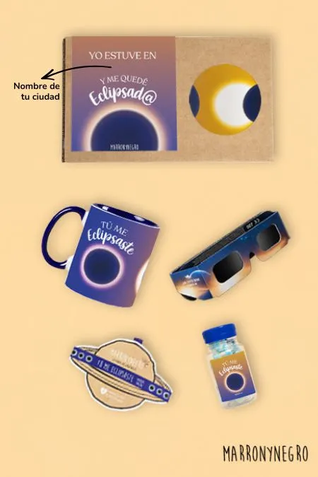 Producto: Pack Taza Personalizado Tú me eclipsaste - Marronynegro